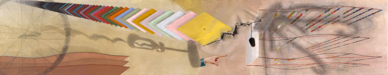 Marcel DUCHAMP - 1918 -  "Tu m'..."  - peinture et écouvillon